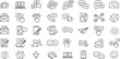 © Mounir - Feedback Line Editable Icons set. Vector illustration in modern thin line style of communication icons: messages, calls, rating, bubbles.