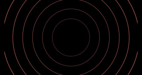 Wall Mural - abstract concentric circles minimalist tech background animation