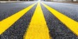 © Brian - photo of yellow speed lines on the street pavement