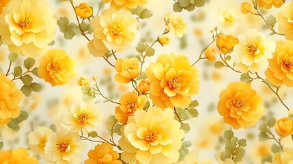Wall Mural - Yellow roses, garden bloom, spring background, floral design, website