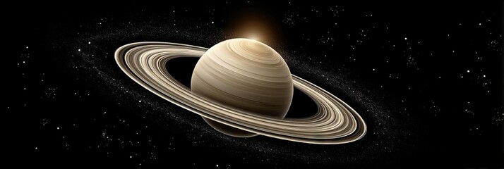 Wall Mural - photo of planet saturn in space 