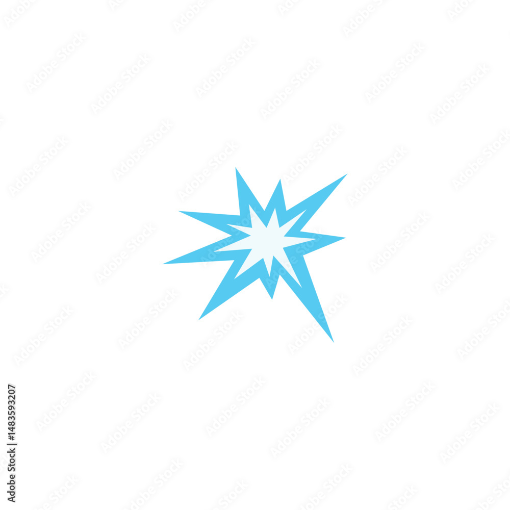 explosion emoji vector collision star burst bang crash illustration ...