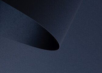 Poster - Dark blue matte paper texture with a sleek, premium finish, featuring wavy folds and edges. Elegant,
