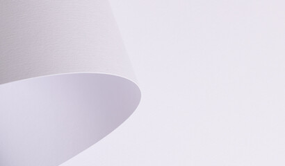 Poster - Premium designer paper texture with a chic off-white matte finish. Wavy, rolled edges creating a