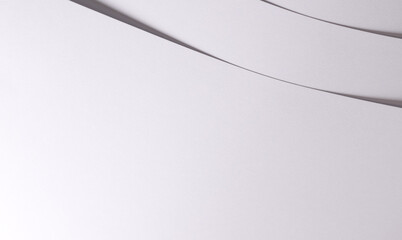 Poster - Chic white and off-white paper texture with a matte finish. Elegant, minimalistic pattern creating a