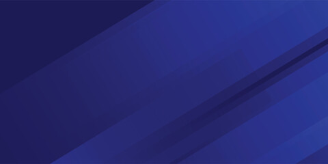 Wall Mural - Abstract dark blue banner background with stripes.Minimal futuristic gradient shape background vector eps10