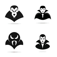 Wall Mural - Vampire - Vector icon, simple icon, isolated on white  -  