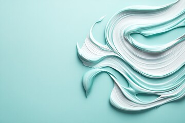 Poster - Abstract Swirling Paint Design in Pastel Shades
