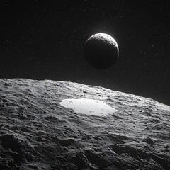 Wall Mural - high resolution view of ceres showing occator craters salt deposits mineral overlay ceres surface co