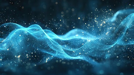 Wall Mural - cloud computing network concept with virtual servers and data flow in abstract digital background