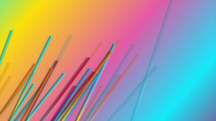 Fototapete - Colorful abstract elegant background with smooth lines. Seamless looping motion design. Video animation Ultra HD 4K 3840x2160
