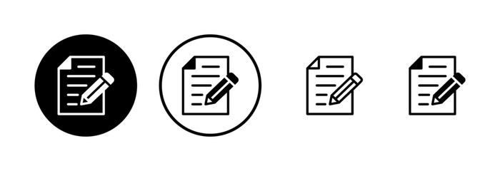 Note icon logo design. notepad sign and symbol
