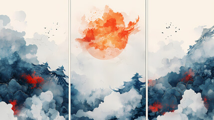 Wall Mural - chinese new year backgrounds