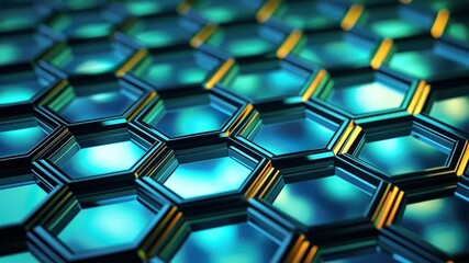 Wall Mural - abstract hexagon pattern: a mesmerizing abstract background image featuring a repeating pattern of t