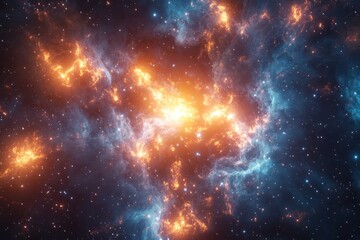 Wall Mural - Abstract background of glowing colors and swirling texture