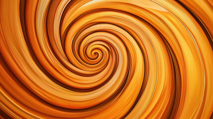 Wall Mural - abstract swirling pattern in warm orange hues creating dynamic visual flow and movement