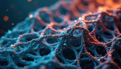 Close-up of a net, showing its intricate knotting and texture , competition, game netting, knots