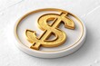 © sany - Golden Dollar Sign Symbol Wealth, Finance, Currency, Investment, and Prosperity Concept