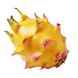 side view of a fresh yellow dragon fruit

