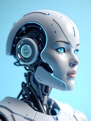 Wall Mural - network robot artificial intelligence future technology digital intelligence illustration