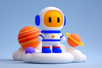 Wall Mural - World Space Day Space Exploration Future planets Aerospace technology background