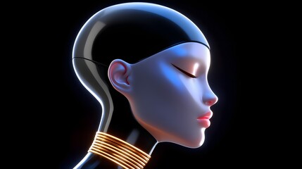 Wall Mural - network robot artificial intelligence future technology digital intelligence illustration