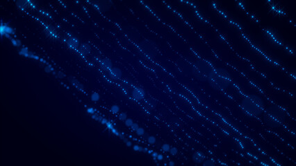 Wall Mural - 4k particles bokeh dust abstract light motion titles cinematic background loop