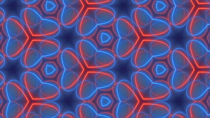 Wall Mural - abstract looped bg with lines or ribbons.