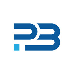 Wall Mural - this is a simple flat logo design of an initial p3 that looks bold in black color on a white backgro