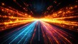 © Darminah - Digital highway of light, vibrant colors, futuristic
