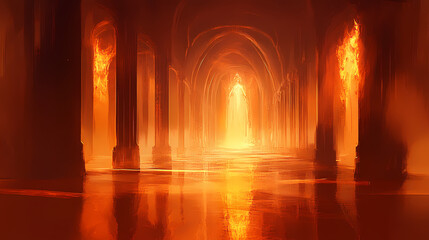 Wall Mural - science fiction corridor