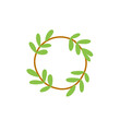© metdi - leaf circle frame