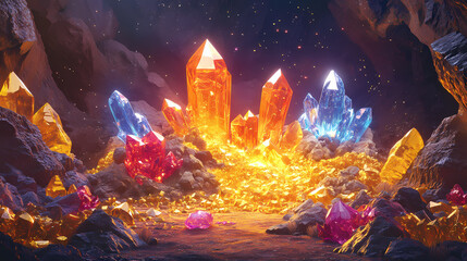 Wall Mural - epic colored treasures