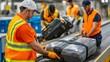 © photoplotnikov - Airport Baggage Handling Process