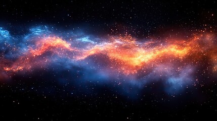 Wall Mural - a vibrant display of fireworks exploding in the night sky, with bursts of brilliant colors and shimm