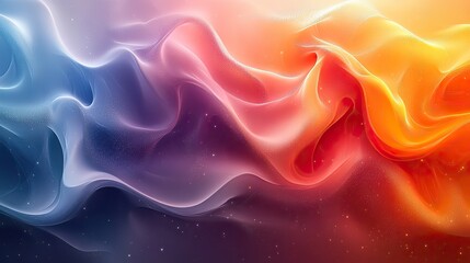 Wall Mural - abstract representation of emotions visualized as vibrant, swirling colors and dynamic shapes