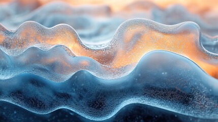 Wall Mural - abstract textures of glass, from transparent panes to frosted surfaces, showcasing the material's un