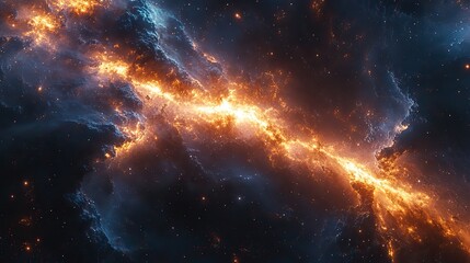 Wall Mural - astrophysics is the branch of astronomy concerned with the physical nature of stars and other celest