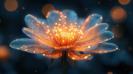 Wall Mural - the intricate details of a dandelion seed head, showcasing its delicate structure ready to be carrie