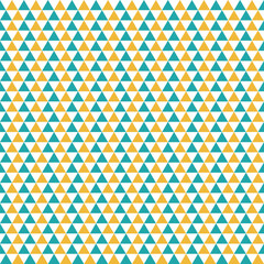 Aufkleber - Triangle pattern with green and yellow on white background. triangle geometrical background. vector illustration