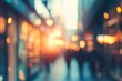 © Ольга Лукьяненко - Blur defocus Background of a businesspeople walking crowded building bright office area