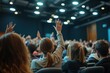 © Ольга Лукьяненко - Audience raises hands during active seminar participation