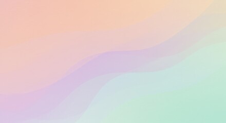 Wall Mural - Pastel Color Wave Abstract Background