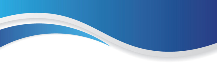 Wall Mural - abstract blue wavy business style background. vector illustration