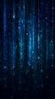 © hana creative studio - Abstract Blue Digital Light Streams Over A Dark Blurred Background with Sparkle and Glow