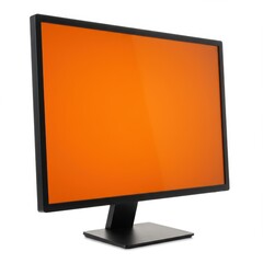 modern computer monitor isolated on white background for graphic design and presentations use cases.