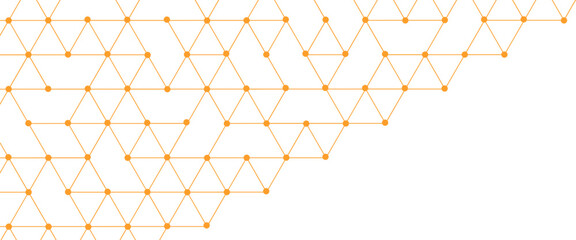 Wall Mural - vector modern gold geometric lines and dots technology background