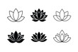 © Ferozabegum - flat style lotus abstract floral icon