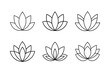 © Ferozabegum - modern lotus icon with flat style