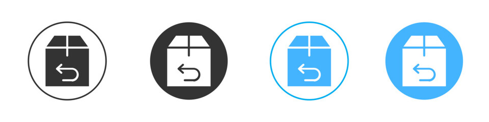 Wall Mural - Return purchase icon Editable flat style, illustration icons